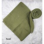 Bawal cotton batu tabur bidang 45 white crystal premium Quality apple green