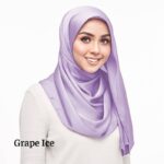 Shwal bubble satin 1.8 metter premium Quality Vanila White