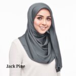 Shwal bubble satin 1.8 metter premium Quality Vanila White