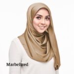 Shwal bubble satin 1.8 metter premium Quality Vanila White