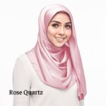 Shwal bubble satin 1.8 metter premium Quality Vanila White