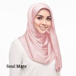 Shwal bubble satin 1.8 metter premium Quality Vanila White