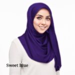 Shwal bubble satin 1.8 metter premium Quality Vanila White