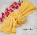 Tudung Bawal Cotton Bidang baby blue