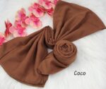 Tudung Bawal Cotton Bidang baby blue
