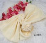 Tudung Bawal Cotton Bidang baby blue