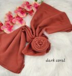 Tudung Bawal Cotton Bidang baby blue