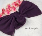 Tudung Bawal Cotton Bidang baby blue