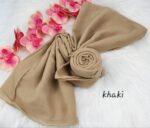 Tudung Bawal Cotton Bidang baby blue
