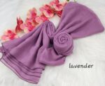 Tudung Bawal Cotton Bidang baby blue