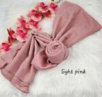 Tudung Bawal Cotton Bidang baby blue
