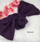 Tudung Bawal Cotton Bidang baby blue