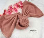 Tudung Bawal Cotton Bidang baby blue