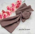 Tudung Bawal Cotton Bidang baby blue