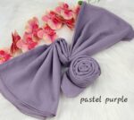Tudung Bawal Cotton Bidang baby blue