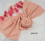 Tudung Bawal Cotton Bidang baby blue