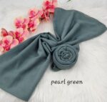 Tudung Bawal Cotton Bidang baby blue