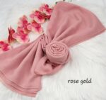 Tudung Bawal Cotton Bidang baby blue
