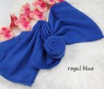 Tudung Bawal Cotton Bidang baby blue